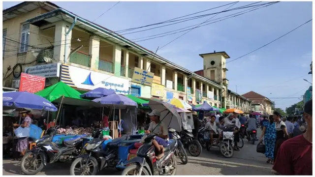ပထမဆုံး ကိုဗစ် အတည်ပြု လူနာ တွေ့ရပြီးနောက် စစ်တွေ ဈေးမြင်ကွင်း