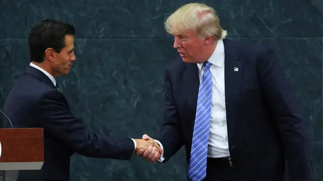 Enrique Peña Nieto y Donald Trump.
