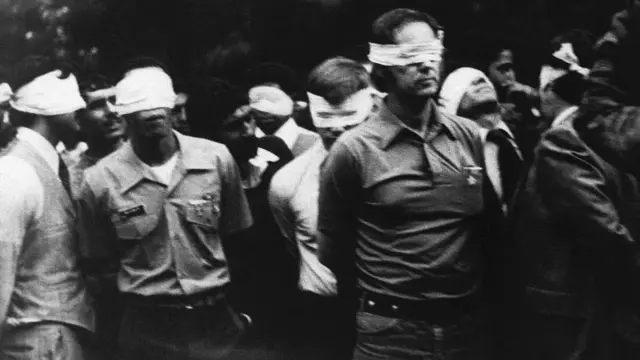 Rehenes de la embajada de EEUU en Irán.