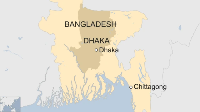 Map shows Bangladesh