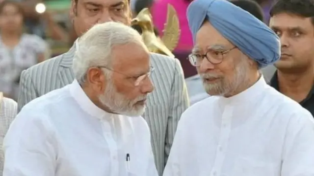 मोदी आणि मनमोहन सिंग