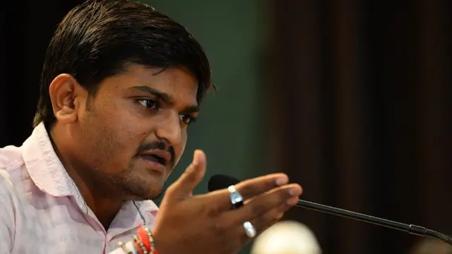 গুজরাটে পাতিদার সমাজের নেতা হার্দিক প্যাটেল