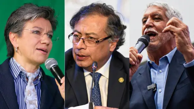 Claudia López, Gustavo Petro y Enrique Peñalosa
