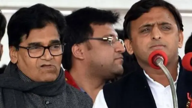 रामगोपाल यादव और अखिलेश यादव