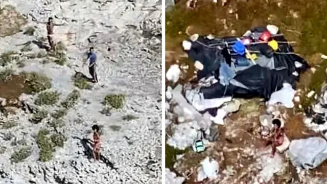 Trois Cubains se sont échoués sur Anguilla Cay, aux Bahamas, le 8 février 2021.