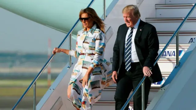 အမေရိကန်သမ္မတ ဒေါ်နယ်ထရမ့် ဂျပန်ရောက်