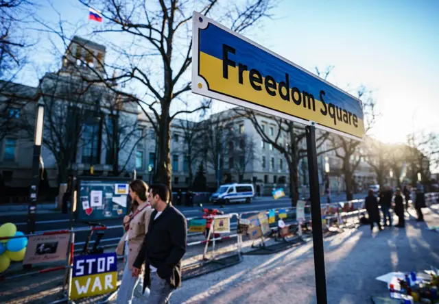 俄罗斯驻德大使馆，位于过去的东柏林。