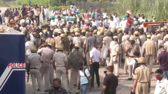 किसानों का विरोध प्रदर्शन