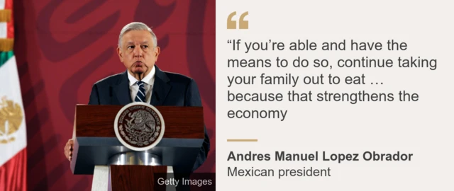 Mexico's Obrador at a press conference