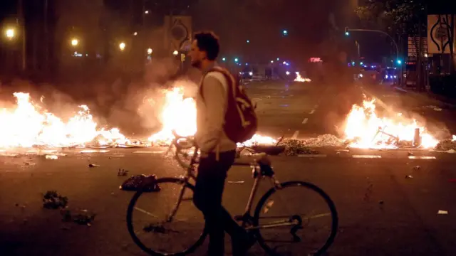 Протесты в Барселоне