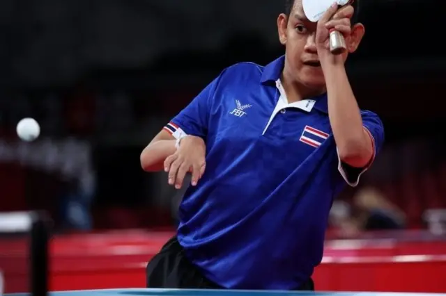 รุ่งโรจน์ ไทยนิยม นักเทเบิลเทนนิส ได้เหรียญทองแดงประเภทชายเดี่ยว คลาส 6 วันที่ 28 ส.ค.