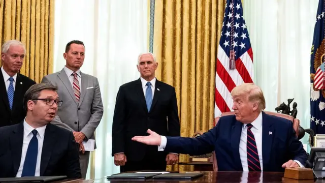 Aleksandar Vučić i Donald Tramp