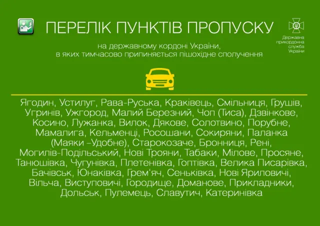 Пішодіний прохід перекритий