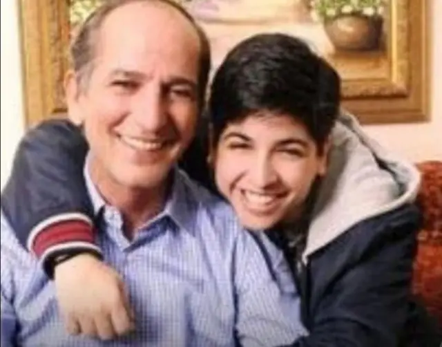 هشام سليم مع ابنه نور