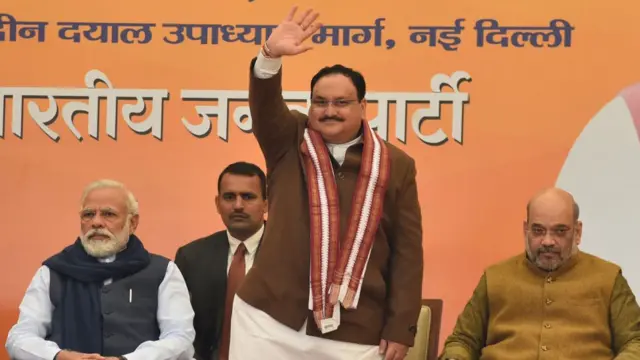 નરેન્દ્ર મોદી, અમિત શાહ અને જે.પી.નડ્ડા