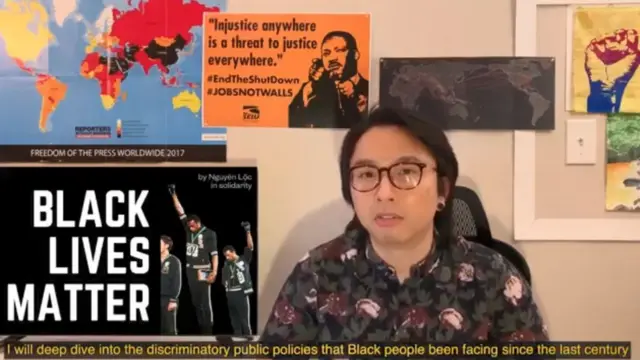 Video về chủ đề "Black lives matter" của Leo được nhiều người hưởng ứng.