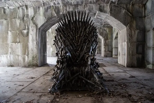 O trono da série Game of Thrones