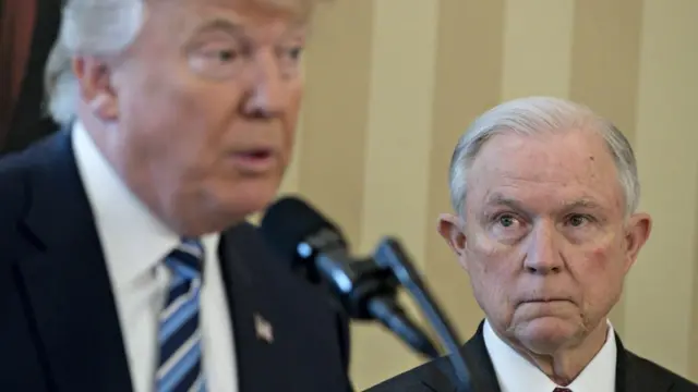 Trump y Sessions.