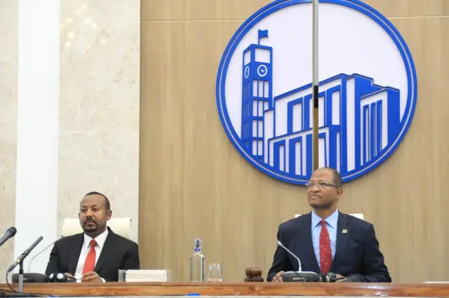 ጠቅላይ ሚኒስትር ዐቢይ እና አፈ ጉባኤ ታገሰ 