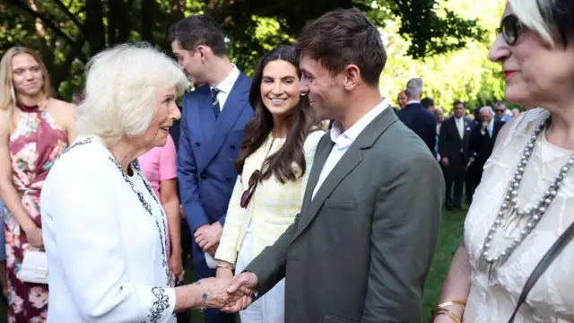 Британская королева Камилла на приеме в посольстве Великобритании в Вашингтоне, округ Колумбия, США, 27 апреля 2026 года. 