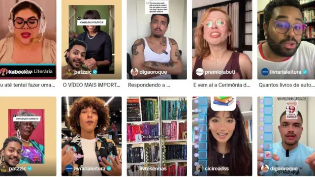 montagem com diversas imagensfalcao casa de apostasinfluenciadores no TikTok