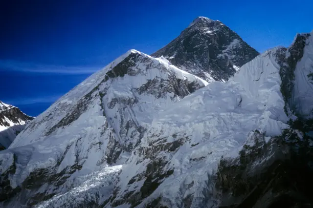 বরফ-ঢাকা হিমালয়ের শৃঙ্গ
