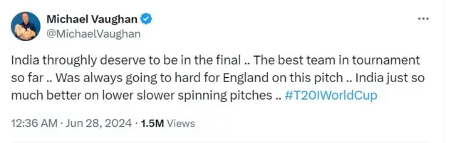 انگلینڈ کے سابق کپتان مائیکل وان 