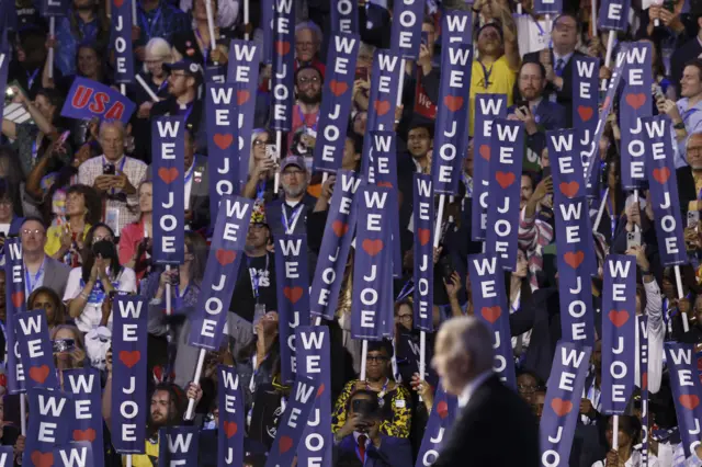 El presidente Joe Biden en la Convención Nacional Demócrata en Chicago, Estados Unidos, el 19 de agosto de 2024.