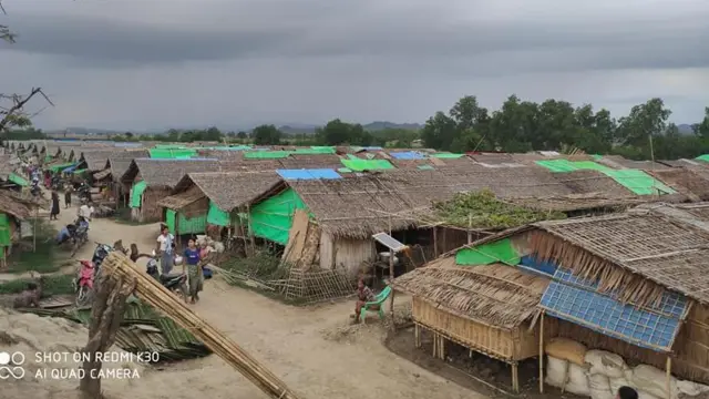 ရခိုင်ပြည်နယ်က စစ်ဘေးရှောင်စခန်းတစ်ခု