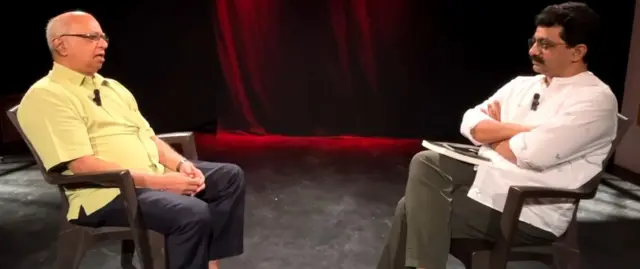 बीबीसी मराठीचे संपादक अभिजीत कांबळे आणि सतीश आळेकर 