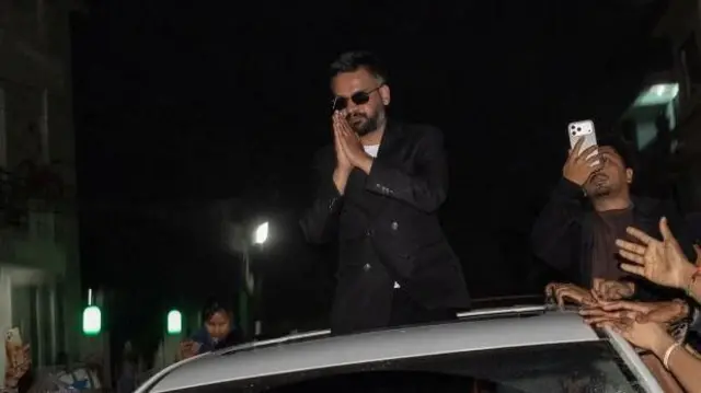 विजयी घोषित भएपछि झापामा बालेन शाह