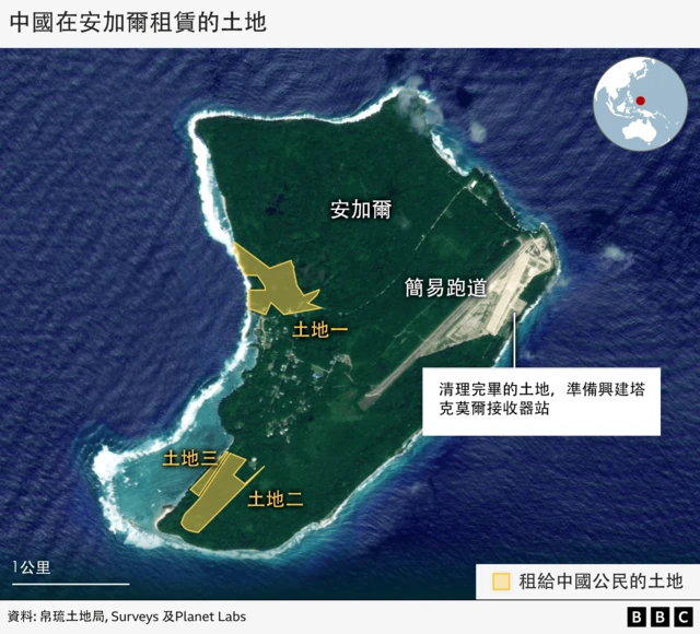 中国人在帛琉安加尔岛租用的土地