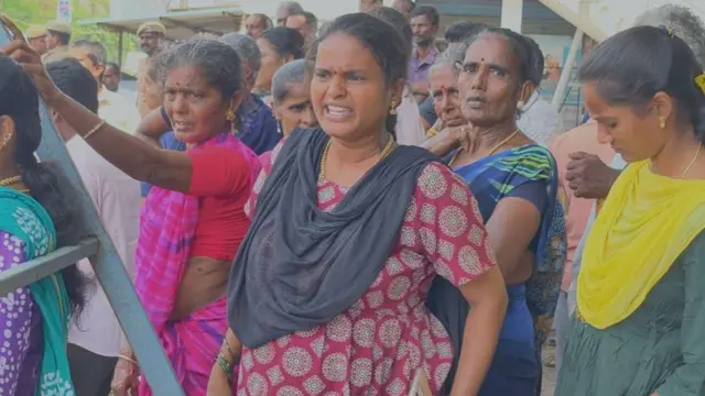 உயிரிழந்த பாலாஜியின் உறவினர் ரேகா.