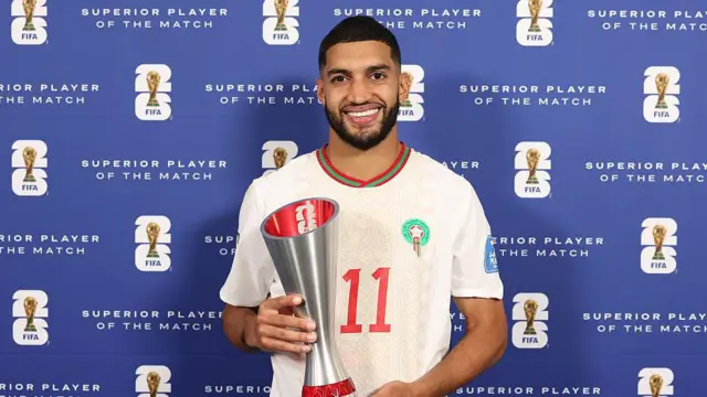 اختيار المغربي إسماعيل الصيباري أفضل لاعب في المباراة