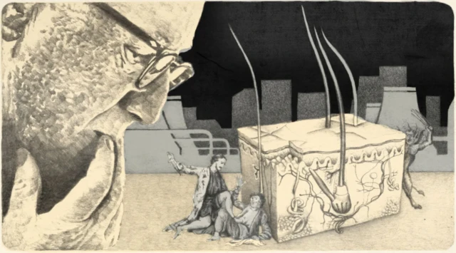 Кир абанын таасирлеринин абстракттуу сүрөтү