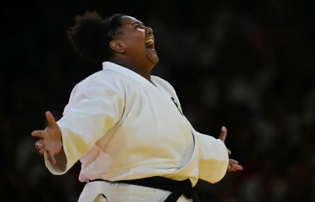 Judoca Beatriz Souza, medalhista de ouro em Paris