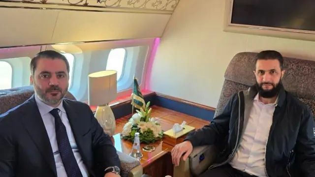 الشرع او د بهرنیو چارو وزیر الشيباني سعودي ته د سفر پرمهال