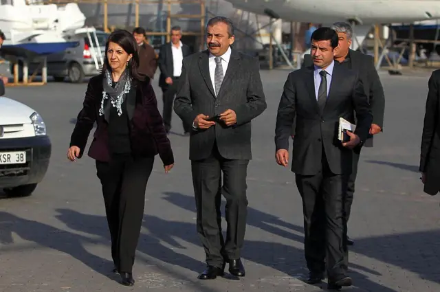 İmralı’ya gidiş için ‘pürüz yok’, ziyaret için hangi üç isim üzerinde duruluyor? 18 Mart 2013’te İmralı’ya giden ve Selahattin Demirtaş, Pervin Buldan ve Sırrı Süreyya Önder’den oluşan BDP heyeti, Öcalan’ın silah bırakma çağrısını içeren mektubunu almıştı