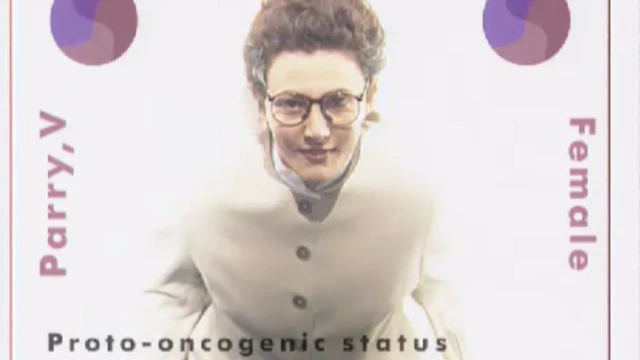 Apresentadora Vivienne Parry no programa Tomorrow's World de 1995.