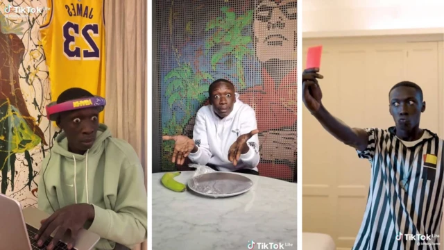 Khaby Lamé for im different skits