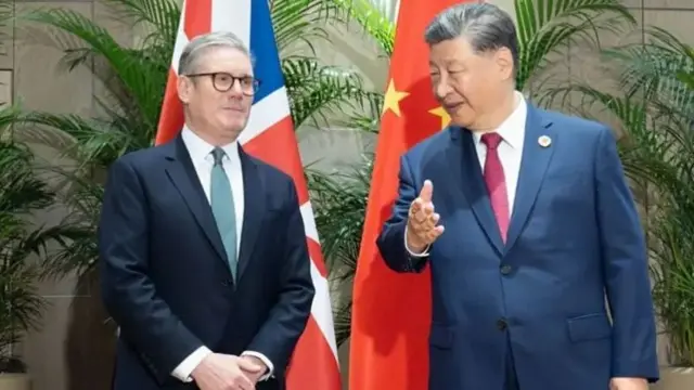 استارمر و شی جین پینگ در برازیل