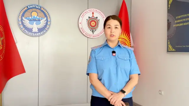 Ош облустук ички иштер башкармалыгынын басма сөз кызматынын өкүлү Нурпери Абдуллаева.