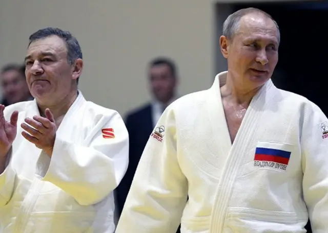 Arkady Rotenberg et Vladimir Poutine