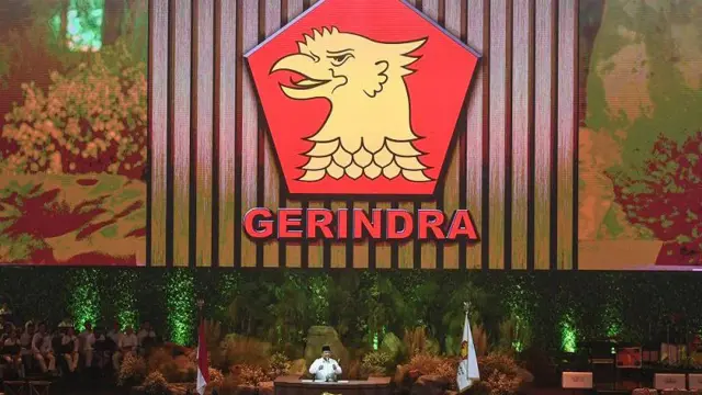 Perayaan HUT ke-17 Partai Gerindra mengusung tema Berjuang Tiada Akhir. 