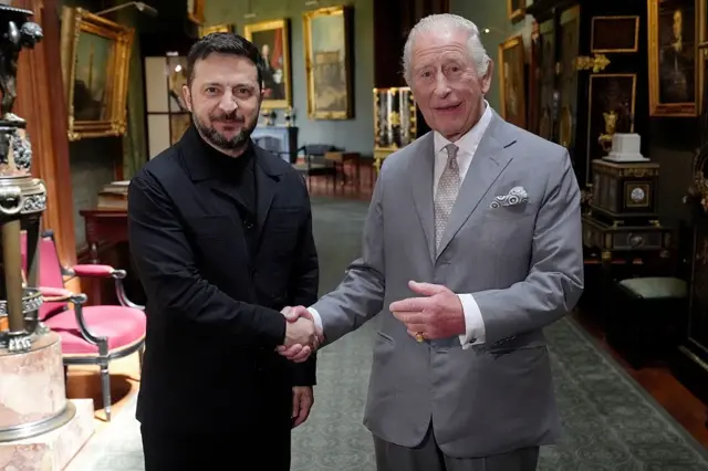 Зеленский во время последней встречи с королем Карлом