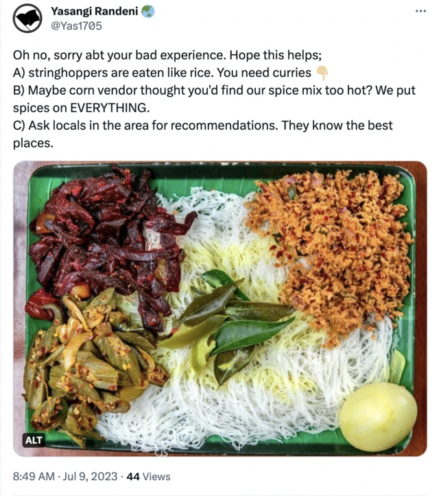 Yasangi Randeni tweet on Dan Qayyum tweet