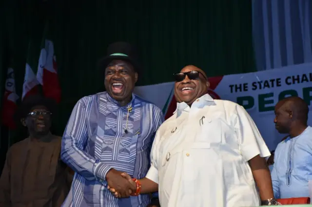 Douye Diri and Gov. Adeleke of Osum State