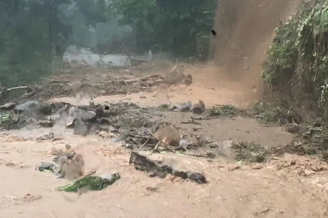 Imagem de deslizamento de terra
