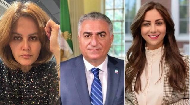 حمیرا قادری، رضا پهلوی و صحرا کریمی