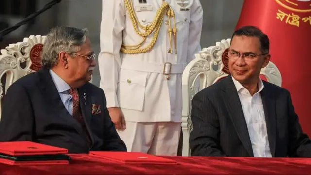 राष्ट्रपति मोहम्मद शहाबुद्दीन ने 17 फरवरी को तारिक रहमान को पद की शपथ दिलाई